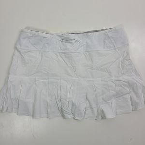 Lululemon wet dry warm white mini skirt skort 8
